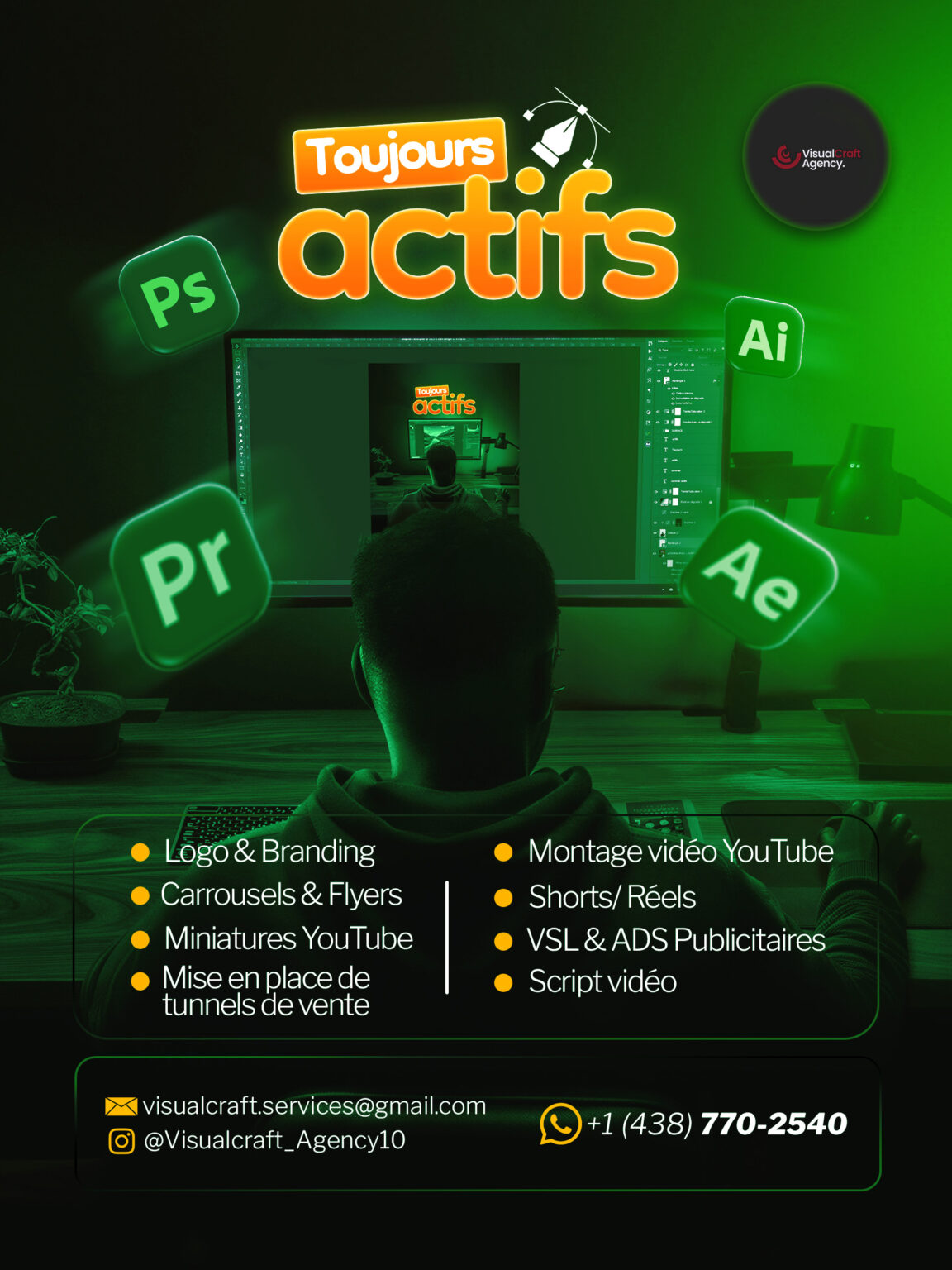 VisualCraft Agency, toujours actifs